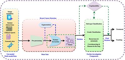 Histopathology in focus: a review on explainable multi-modal approaches for breast cancer diagnosis